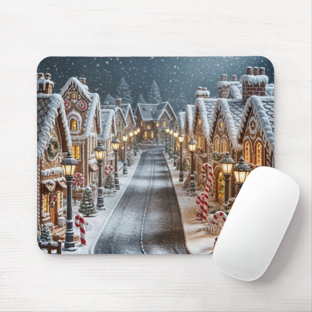 Mousepad Pão de Gingerpão de Natal (Com mouse)