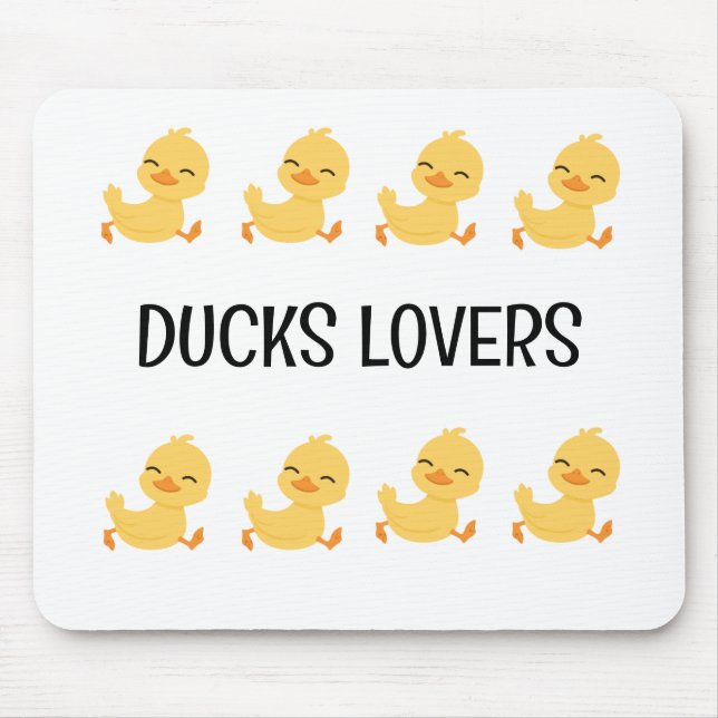 Mousepad Pão de mouse Duck Lovers (Frente)