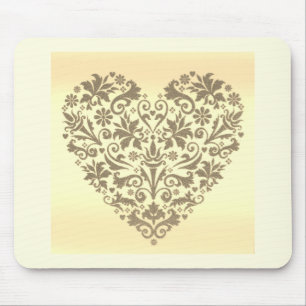 Mousepad Pão de rato de design de arte romântica