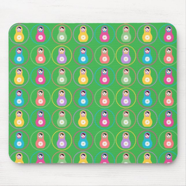 Mousepad Pão de rato do padrão daisyflower (Frente)