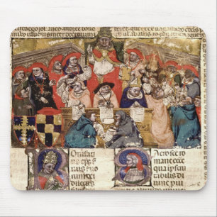 Mousepad Papa Bonifâcio VIII que presidem sobre a