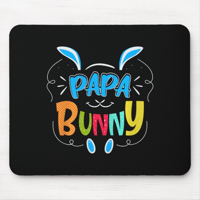 Mousepad Papa Bunny Premium Tri-blend  (Frente)