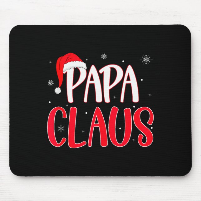 Mousepad Papa Claus Christmas Family Matching Pajamas Funny (Frente)