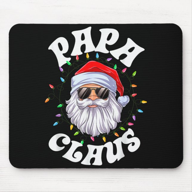 Mousepad Papa Claus Santa Christmas Dad Family Matching Paj (Frente)