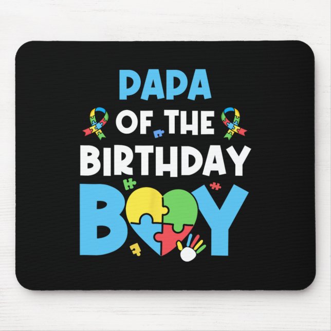 Mousepad Papá Do Autismo Autismo Quebra-cabeça H (Frente)