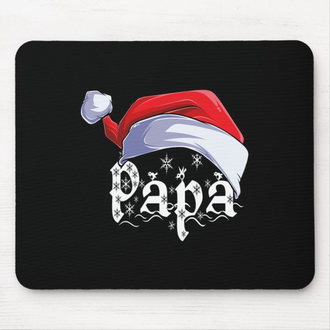 Mousepad Papá Feliz Natal Santa Claus Xmas Matriz Familiar (Frente)