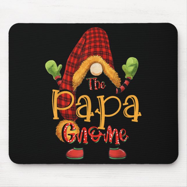 Mousepad Papa Gnome Christmas Pajamas Matching Family Group (Frente)