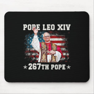 Mousepad Papa Leão Xiv - Papa Deus abençoe Leo Xiv 267º Pap