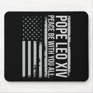 Mousepad Papa Leo Xiv 14 Primeiro Papa Americano Flag Vin