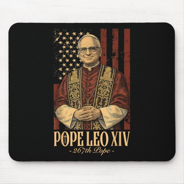Mousepad Papa Leo Xiv Robert Francis Prevost (Frente)