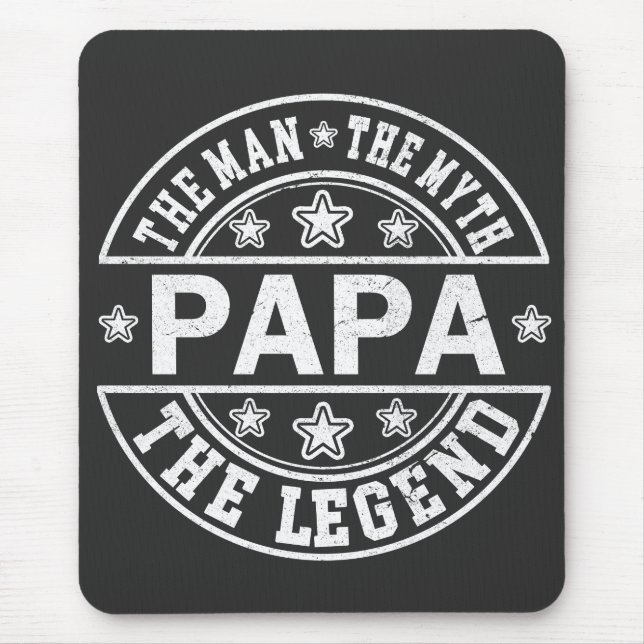 Mousepad Papá O Homem O Mito A Lenda Dia do Pai (Frente)
