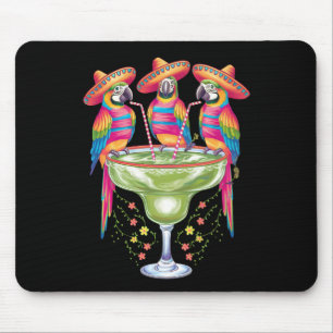 Mousepad Papagaio Cinco De Maio Divertido Bebendo Festa Mex