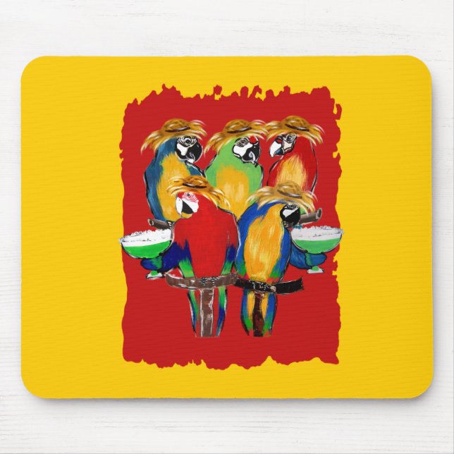 Mousepad Papagaios Bêbados (Frente)