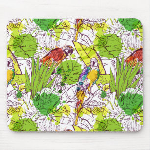 Mousepad Papagaios tropicais