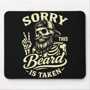 Mousepad Papai barbudo dia dos pais desculpe esta barba é