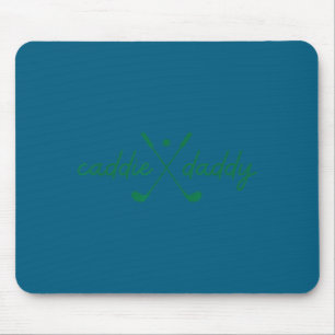Mousepad Papai caddie fofo golfe golfista engraçado 1º
