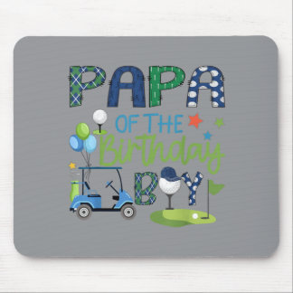 Mousepad Papai do Menino de Aniversário Buraco Em Um Esport