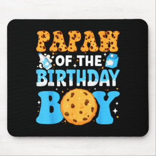 Mousepad Papai do Menino do Aniversário Leite e Biscoitos 1