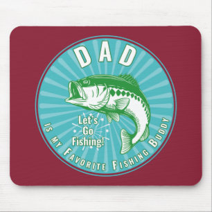 Mousepad Papai É Meu Companheiro de Pesca Favorito