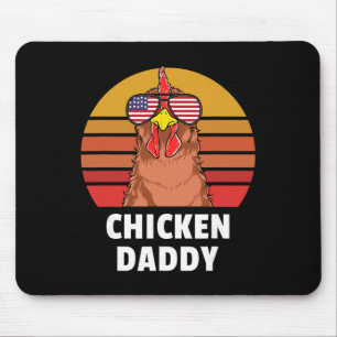 Mousepad Papai Frango Fazendeiro Amante de Frango