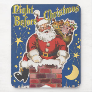 Mousepad Papai Noel Antigo, Era a Noite Antes do Natal