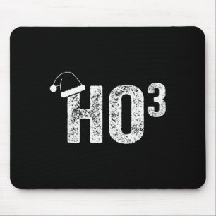 Mousepad Papai Noel Chapéu de Natal engraçado Ho Ho Ho Ho3