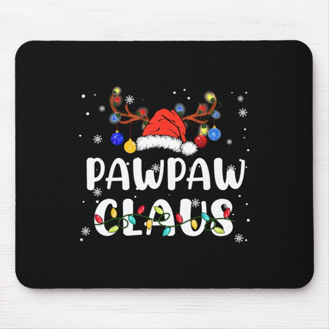 Mousepad Papai Noel Chapéu de Rena Diversão Natal Fami (Frente)