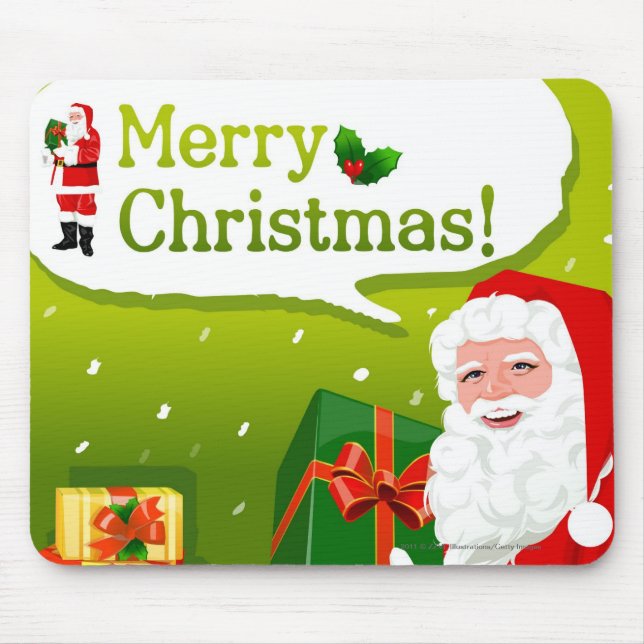 Mousepad Papai Noel com presentes (Frente)