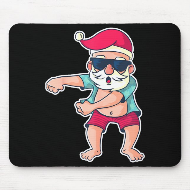 Mousepad Papai Noel Dança Floss Natal Presente de Natal  (Frente)