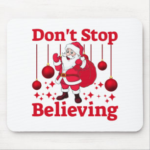 Mousepad Papai Noel de Natal acreditando