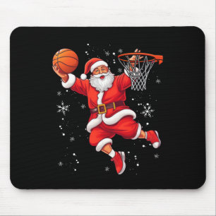 Mousepad Papai Noel engraçado brincando de esqueleto Feliz