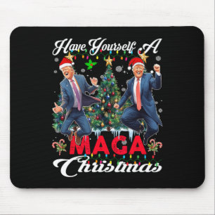 Mousepad Papai Noel Engraçado Trump Tenha Uma Alegre Mega C