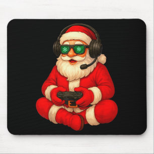 Mousepad Papai Noel Gamer de Natal Video Game Jogos Meninos