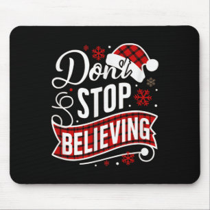 Mousepad Papai Noel Não Deixe de Acreditar Carta de Natal