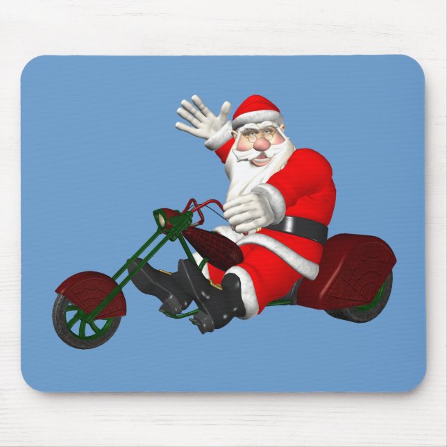 Mousepad Papai Noel No Motor Trike (Frente)