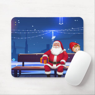 Mousepad Papai Noel no parque