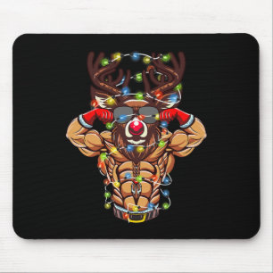 Mousepad Papai Noel Rena Musculação Corpo Natal Academia We