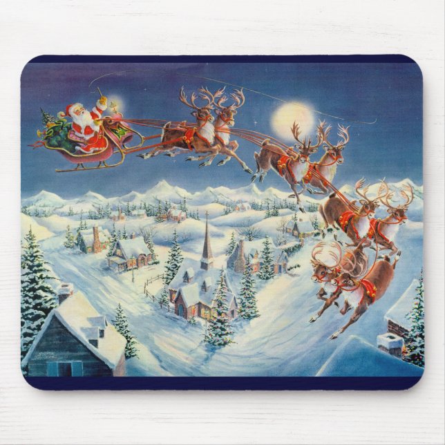 Mousepad PAPAI NOEL & RENA por SHARON SHARPE (Frente)