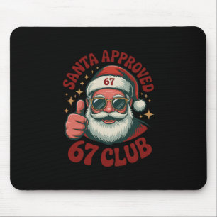 Mousepad Papai Noel Retro Aprovado 67 - Clic Natal 67 Meme