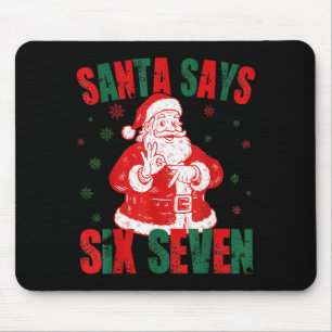 Mousepad Papai Noel Retro Diz Seis Sete 67 Meme Natal 