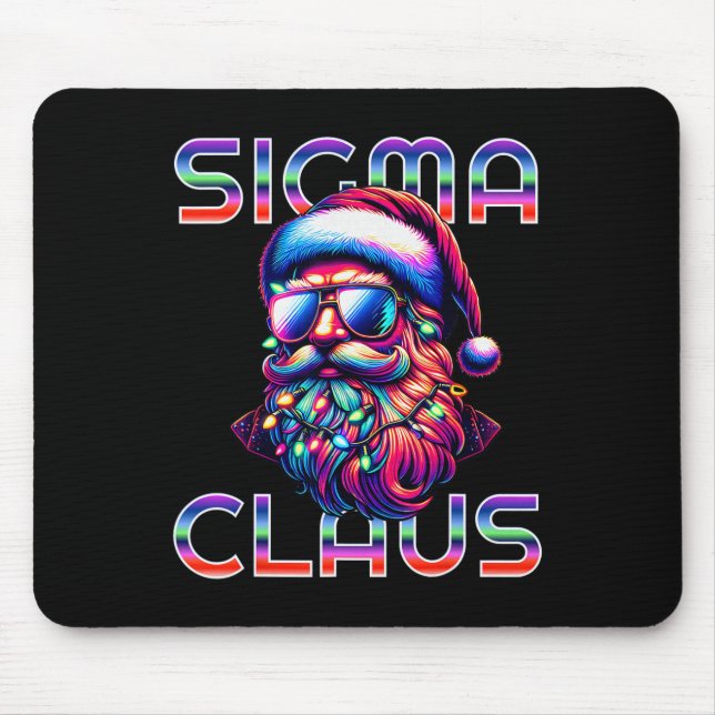 Mousepad Papai Noel Sigma Claus Engraçado Natal Meme Adoles (Frente)