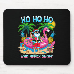 Mousepad Papai Noel Tropical Divertido Presente de Férias d