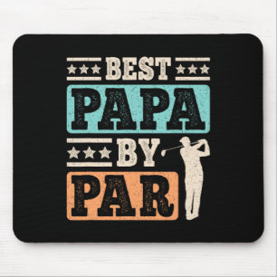 Mousepad Papai Por Par Golfe Divertido Pai Pai Golfe Vintag