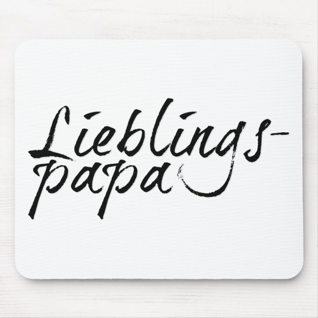 Mousepad Papai querido - caracteres pretos 00001 (Frente)