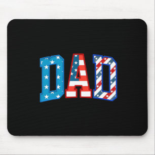 Mousepad Papai Usa Bandeira Americana Liberdade Patriota Fe