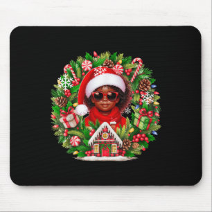 Mousepad Papais noeis Afro Kid Rapariga Pulga Colo de Círcu