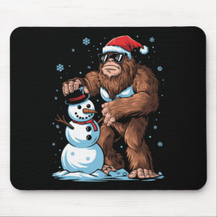 Mousepad Papais noeis Bigfoot Crianças Neves Homens Natal N