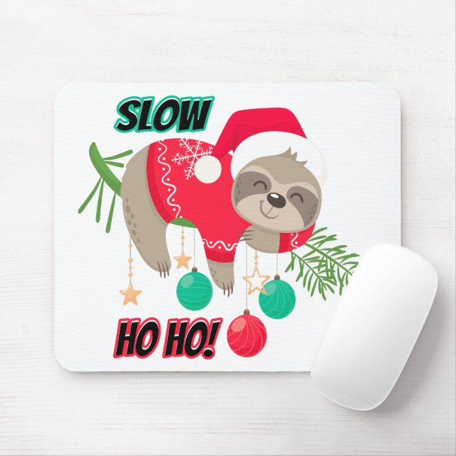 Mousepad Papais noeis bonitos e engraçados, sangramento len (Com mouse)