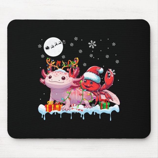 Mousepad Papais noeis Caranguejo Andando Axolotl Reindeer M (Frente)