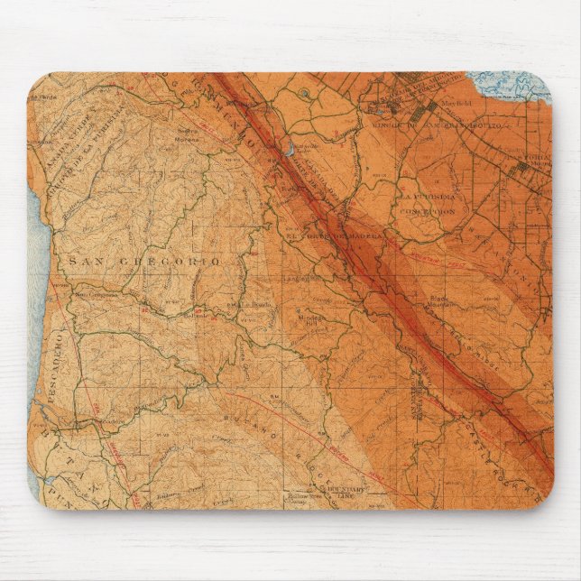 Mousepad Papais noeis Cruz quadrangulares mostrando intensi (Frente)